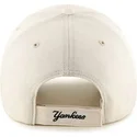 cappelli-curva-crema-cinghia-regolabile-lisa-dei-new-york-yankees-mlb-di-47-brand