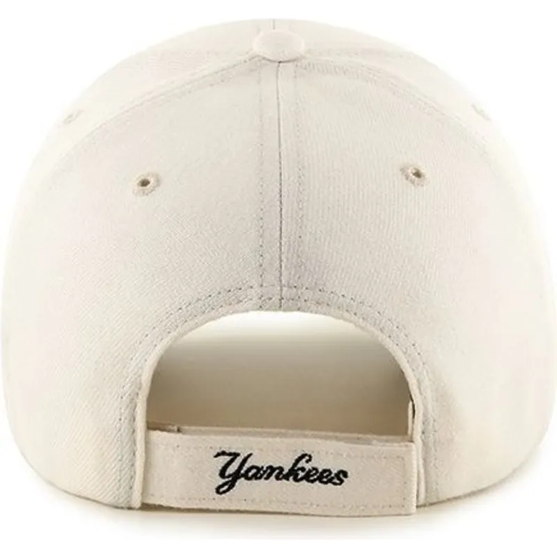 cappelli-curva-crema-cinghia-regolabile-lisa-dei-new-york-yankees-mlb-di-47-brand cappelli-curva-crema-cinghia-regolabile-lisa-dei-new-york-yankees-mlb-di-47-brand