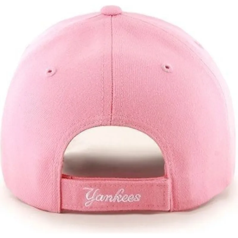 cappelli-curva-rosa-cinghia-regolabile-lisa-dei-new-york-yankees-mlb-di-47-brand