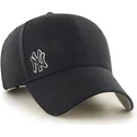 cappelli-curva-nero-cinghia-regolabile-lisa-pequeno-dei-new-york-yankees-mlb-di-47-brand