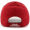 cappelli-curva-rosso-cinghia-regolabile-dei-chicago-blackhawks-nhl-di-47-brand