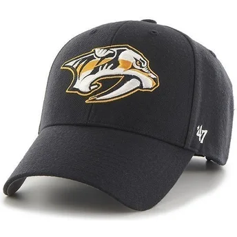 Cappellino visiera curva blu marino di NHL Nashville Predators di 47 Brand