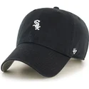 cappellino-nero-con-visiera-curva-e-piccolo-logo-nhl-chicago-white-sox-di-47-brand