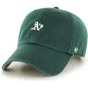 grune-kappe-mit-gebogenem-schirm-und-kleinem-mlb-oakland-athletics-logo-von-47-brand