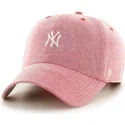 cappellino-con-visiera-curva-rosso-con-piccolo-logo-bianco-dei-new-york-yankees-mlb-di-47-brand