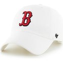47-brand-curved-brim-vorderes-logo-mlb-boston-red-sox-cap-weiss