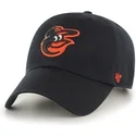 cappelli-curva-nero-cinghia-regolabile-frontal-dei-baltimore-orioles-mlb-di-47-brand