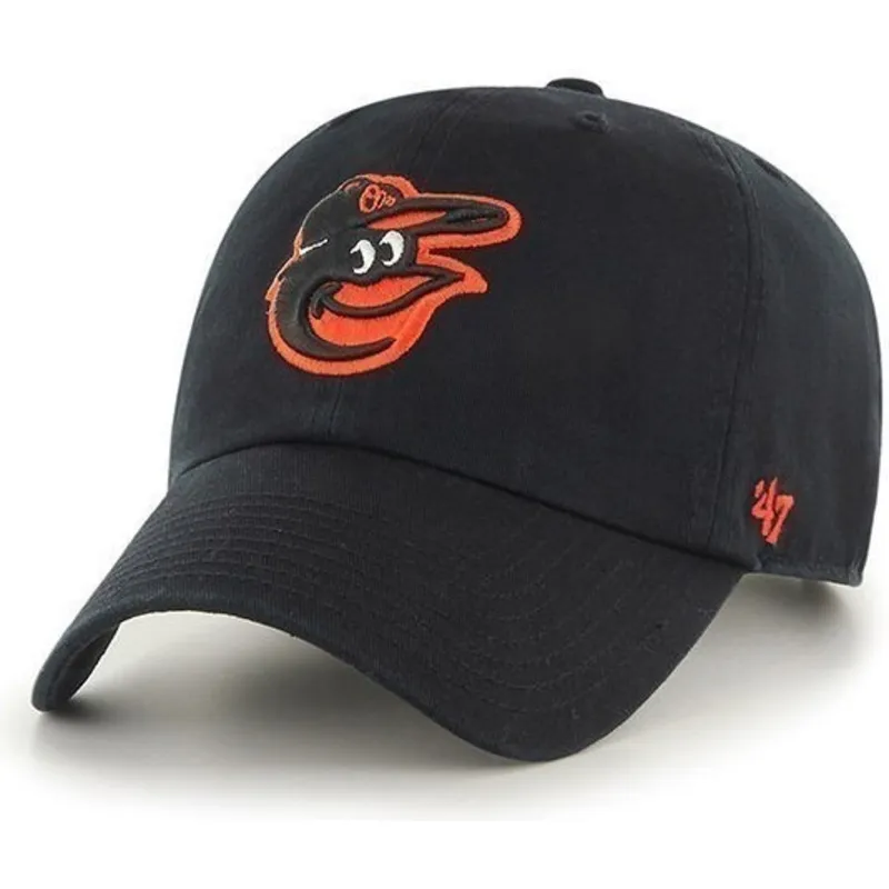mutzen-gebogen-schwarz-verstellbares-band-frontal-der-baltimore-orioles-mlb-von-47-brand mutzen-gebogen-schwarz-verstellbares-band-frontal-der-baltimore-orioles-mlb-von-47-brand