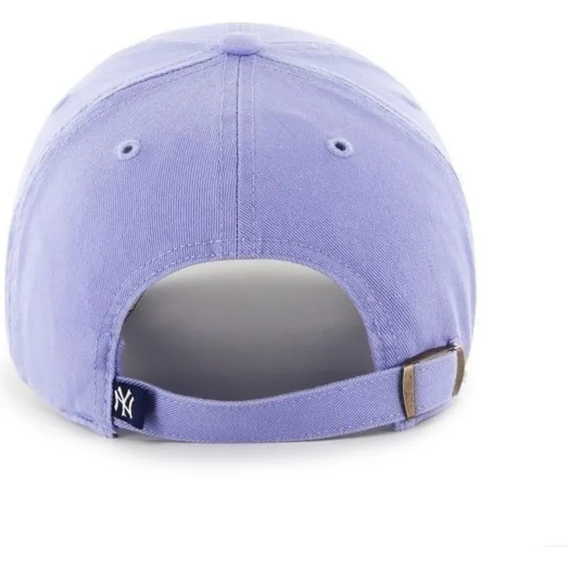 cappelli-curva-viola-cinghia-regolabile-frontal-grande-dei-new-york-yankees-mlb-di-47-brand