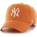 cappellino-con-visiera-curva-arancione-con-logo-frontale-grande-dei-new-york-yankees-di-mlb-di-47-brand