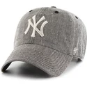 mutzen-gebogen-schwarz-verstellbares-band-frontal-grande-der-new-york-yankees-mlb-von-47-brand