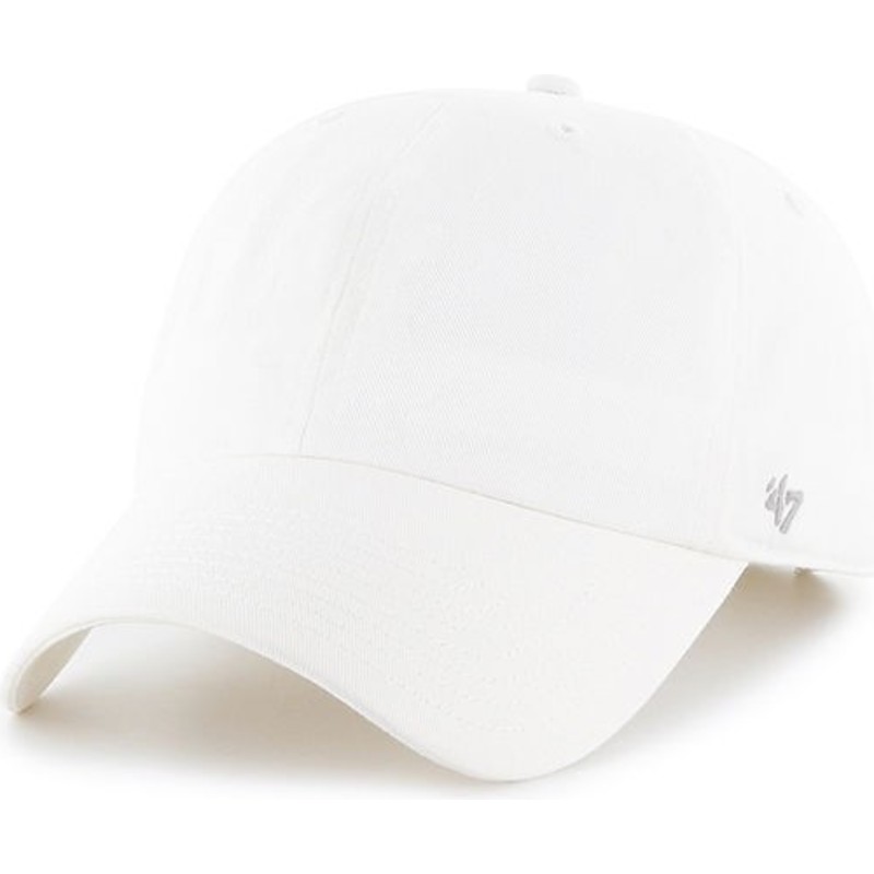 47-brand-curved-brim-smooth-cap-weiss