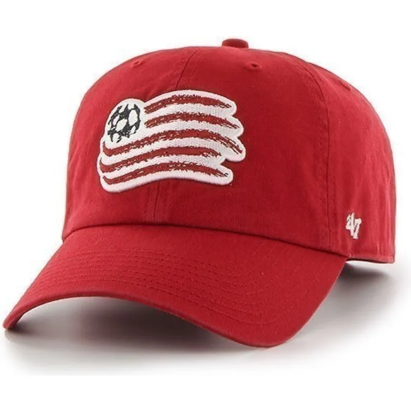 mutzen-gebogen-rot-verstellbares-band-frontal-grande-der-new-england-revolution-fc-major-league-soccer-von-47-brand