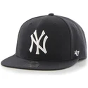 cappellino-piatto-blu-navy-snapback-per-bambino-dei-new-york-yankees-mlb-di-47-brand