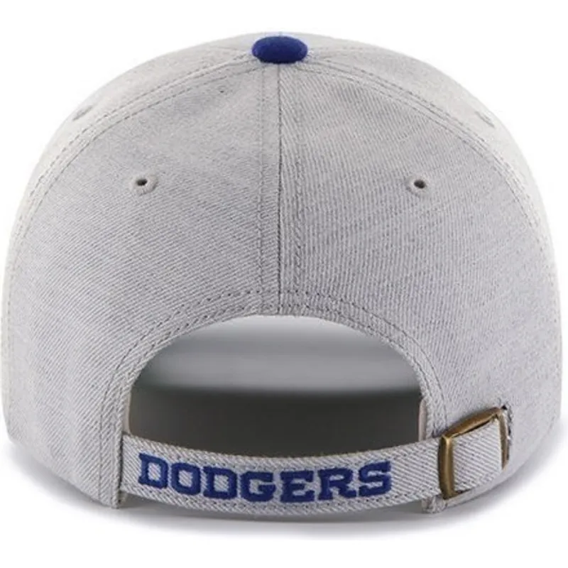 cappelli-curva-grigio-cinghia-regolabile-dei-los-angeles-dodgers-mlb-di-47-brand