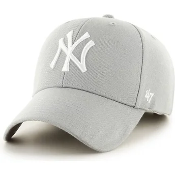 Wyginięta czapka szara New York Yankees MLB 47 Brand