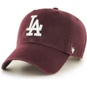 cappellino-curvo-granata-los-angeles-dodgers-mlb-clean-up-di-47-brand