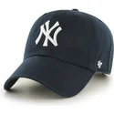cappellino-curvo-blu-navy-dei-new-york-yankees-mlb-clean-up-di-47-brand