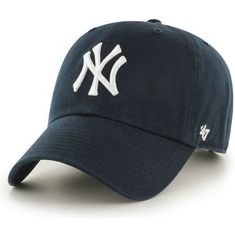 47-brand-curved-brim-new-york-yankees-mlb-clean-up-cap-marineblau
