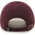 47-brand-curved-brim-new-york-yankees-mlb-clean-up-maroon-cap