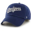 cappellino-curvo-blu-con-logo-lettere-los-angeles-dodgers-mlb-clean-up-di-47-brand
