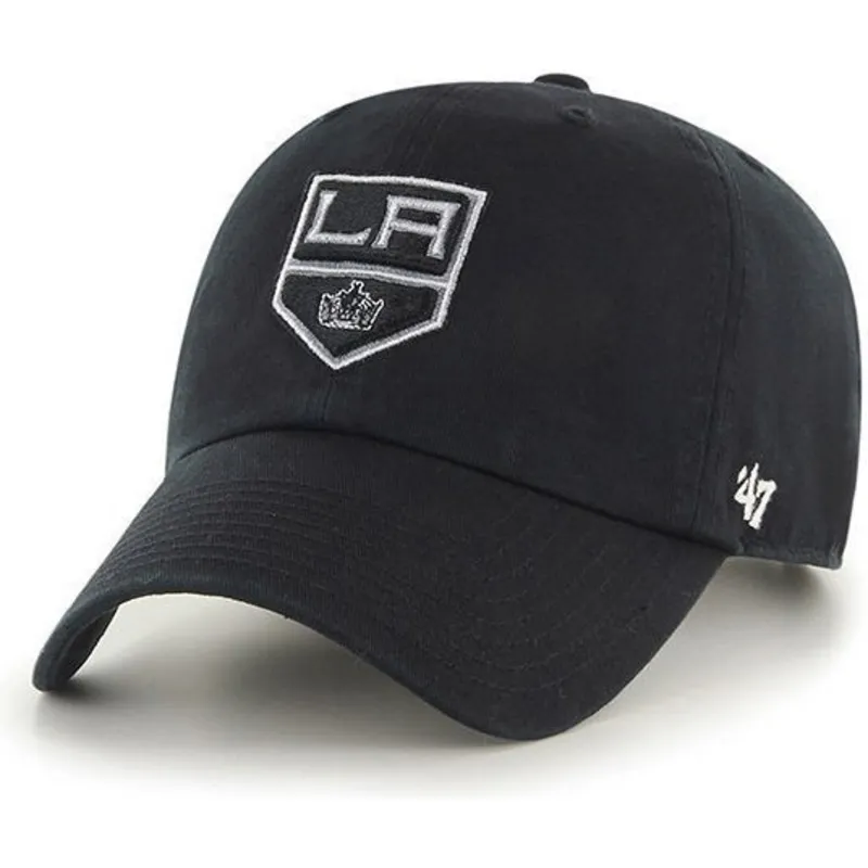 cappelli-curva-nero-cinghia-regolabile-dei-los-angeles-kings-nhl-di-47-brand