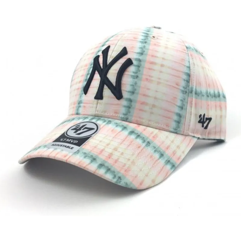 mutzen-gebogen-rosa-verstellbares-band-estampado-de-flores-der-new-york-yankees-mlb-von-47-brand mutzen-gebogen-rosa-verstellbares-band-estampado-de-flores-der-new-york-yankees-mlb-von-47-brand