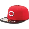 cappellino-piatto-rosso-aderente-59fifty-authentic-on-field-dei-cincinnati-reds-mlb-di-new-era