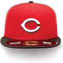 cappellino-piatto-rosso-aderente-59fifty-authentic-on-field-dei-cincinnati-reds-mlb-di-new-era