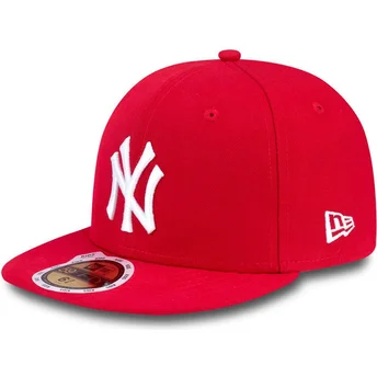 new-era-mlb-new-york-yankees-59fifty-essential-kinder-rote-fitted-kappe