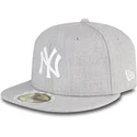 cappello-piatto-grigio-chiuso-per-bambino-59fifty-essential-new-york-yankees-mlb-di-new-era