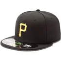 cappellino-piatto-nero-aderente-59fifty-authentic-on-field-dei-pittsburgh-pirates-mlb-di-new-era