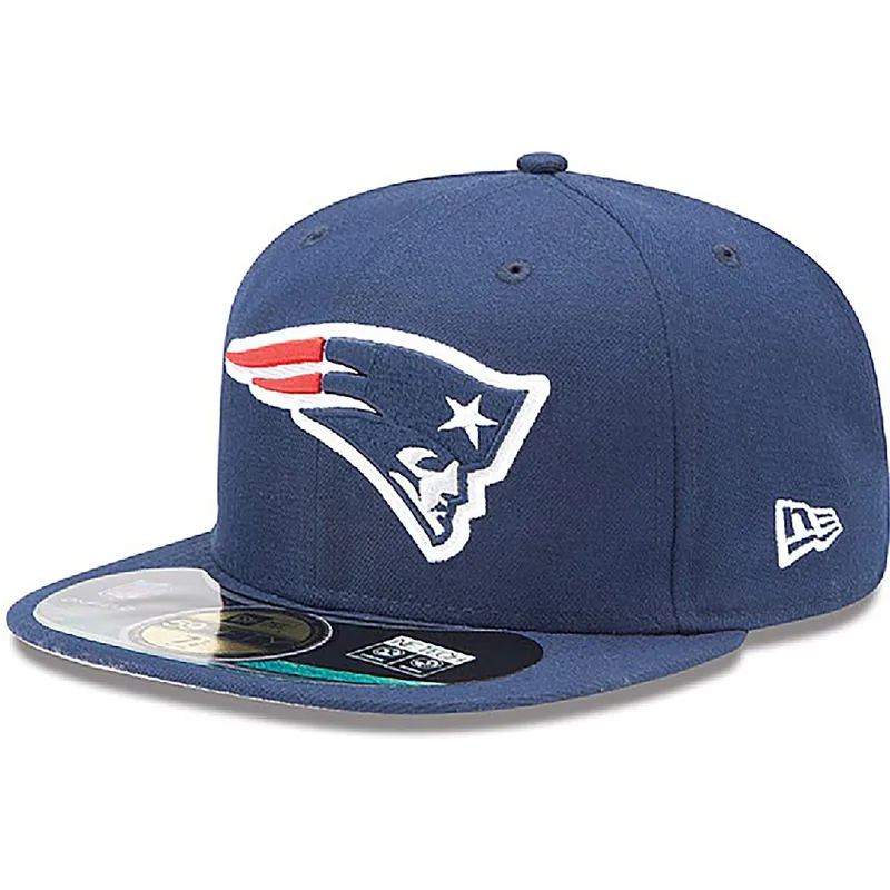 cappellino-visiera-piatta-blu-aderente-59fifty-authentic-on-field-game-di-new-england-patriots-nfl-di-new-era