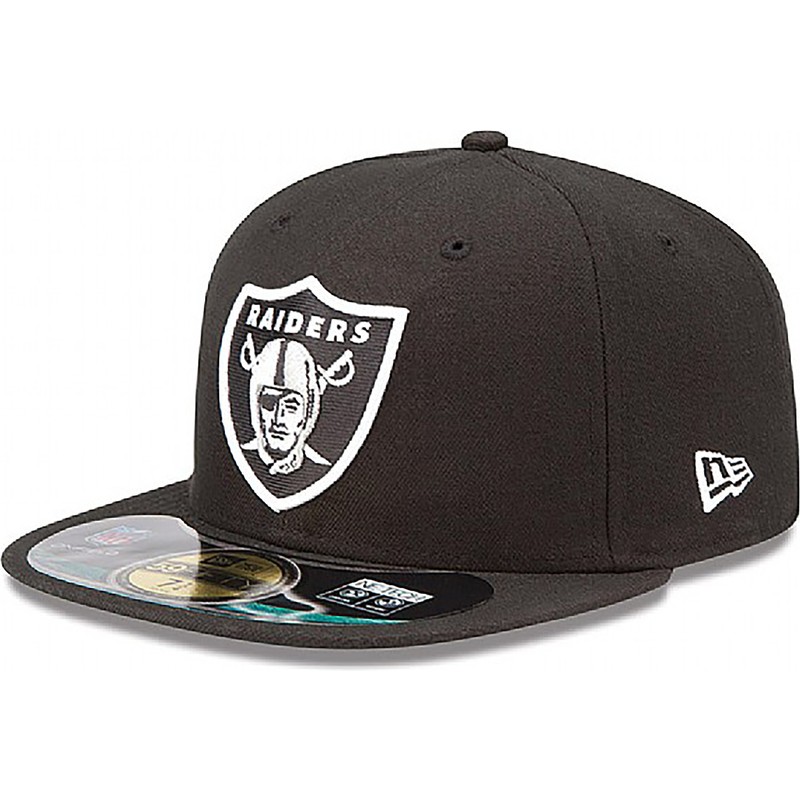 new-era-flat-brim-59fifty-authentic-on-field-game-las-vegas-raiders-nfl-fitted-cap-schwarz
