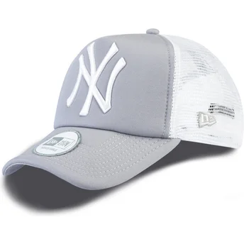 cappellino-trucker-grigio-clean-a-frame-dei-new-york-yankees-mlb-di-new-era